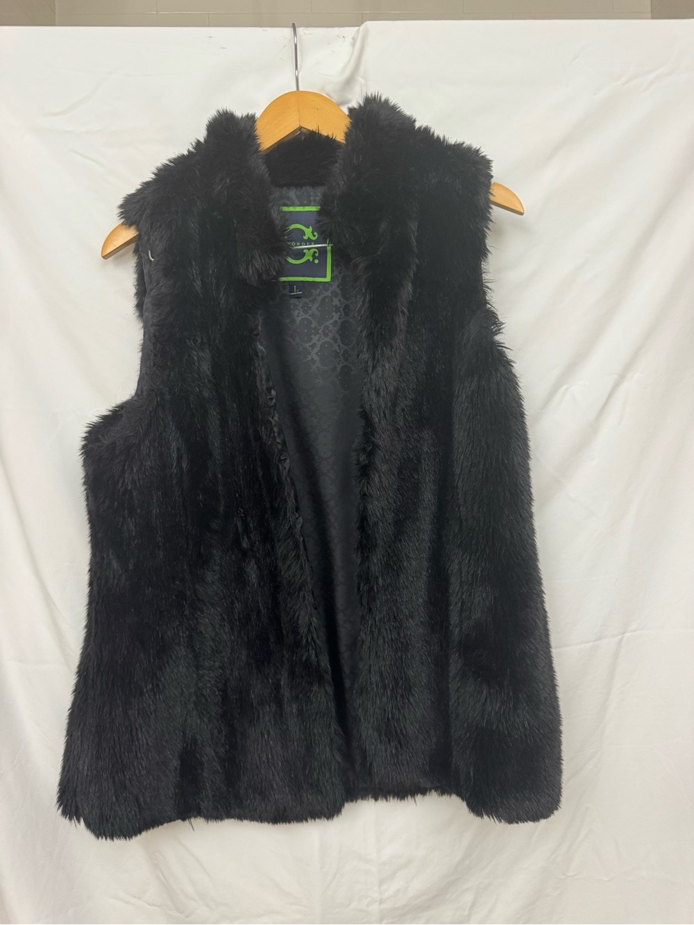 C. Wonder Faux Fur Vest - Black